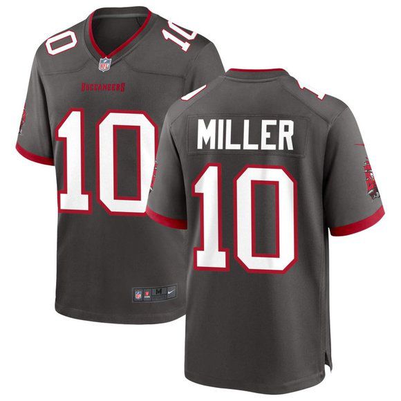 Men Tampa Bay Buccaneers #10 Scotty Miller Nike Grey Game NFL Jersey->tampa bay buccaneers->NFL Jersey